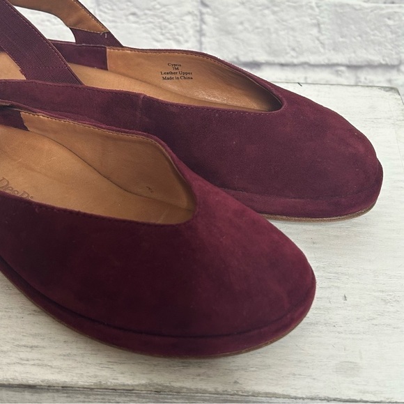 L’AmourDesPieds Cypris Maroon Suede Ballet Flats - Picture 9 of 16